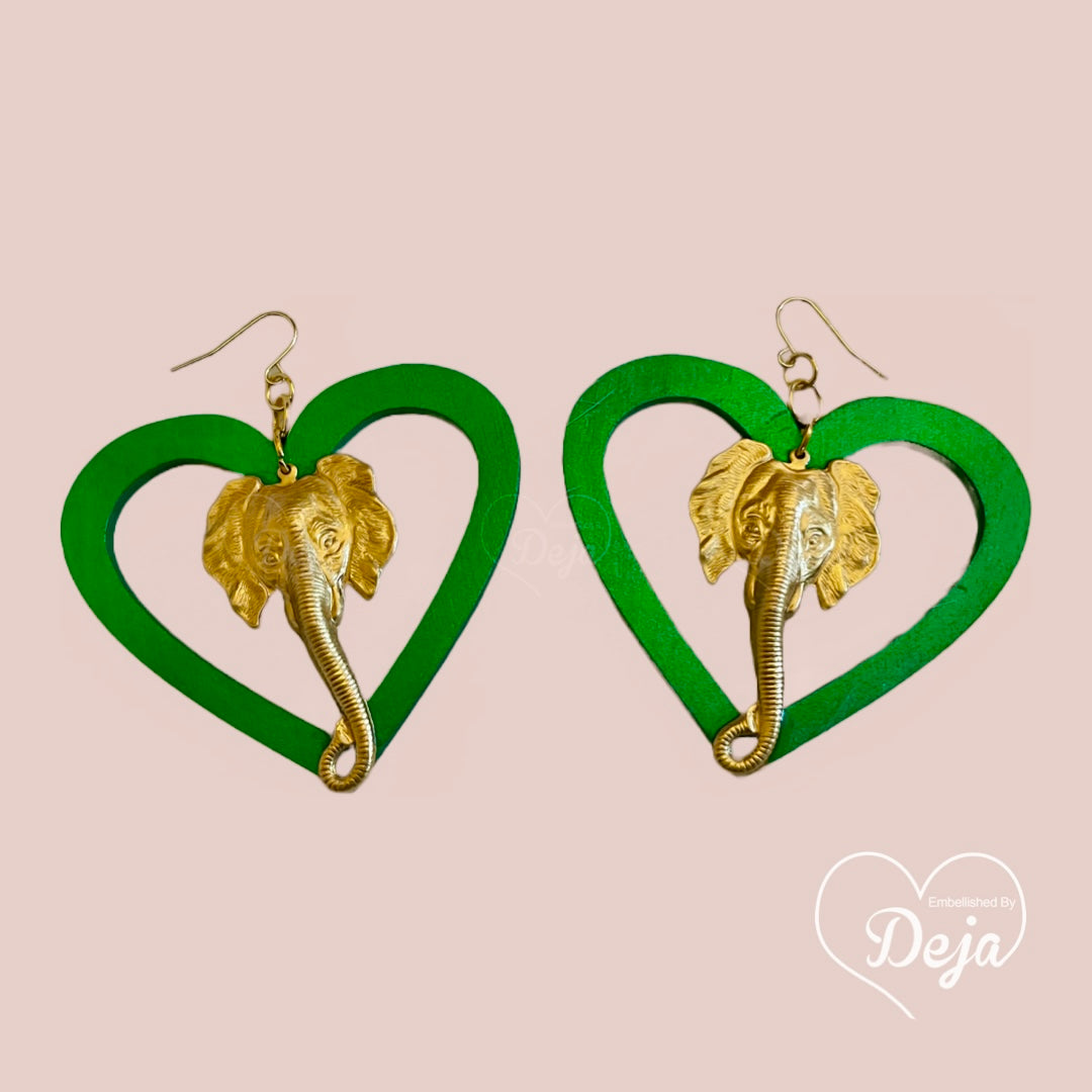 Heart Oganya Earrings