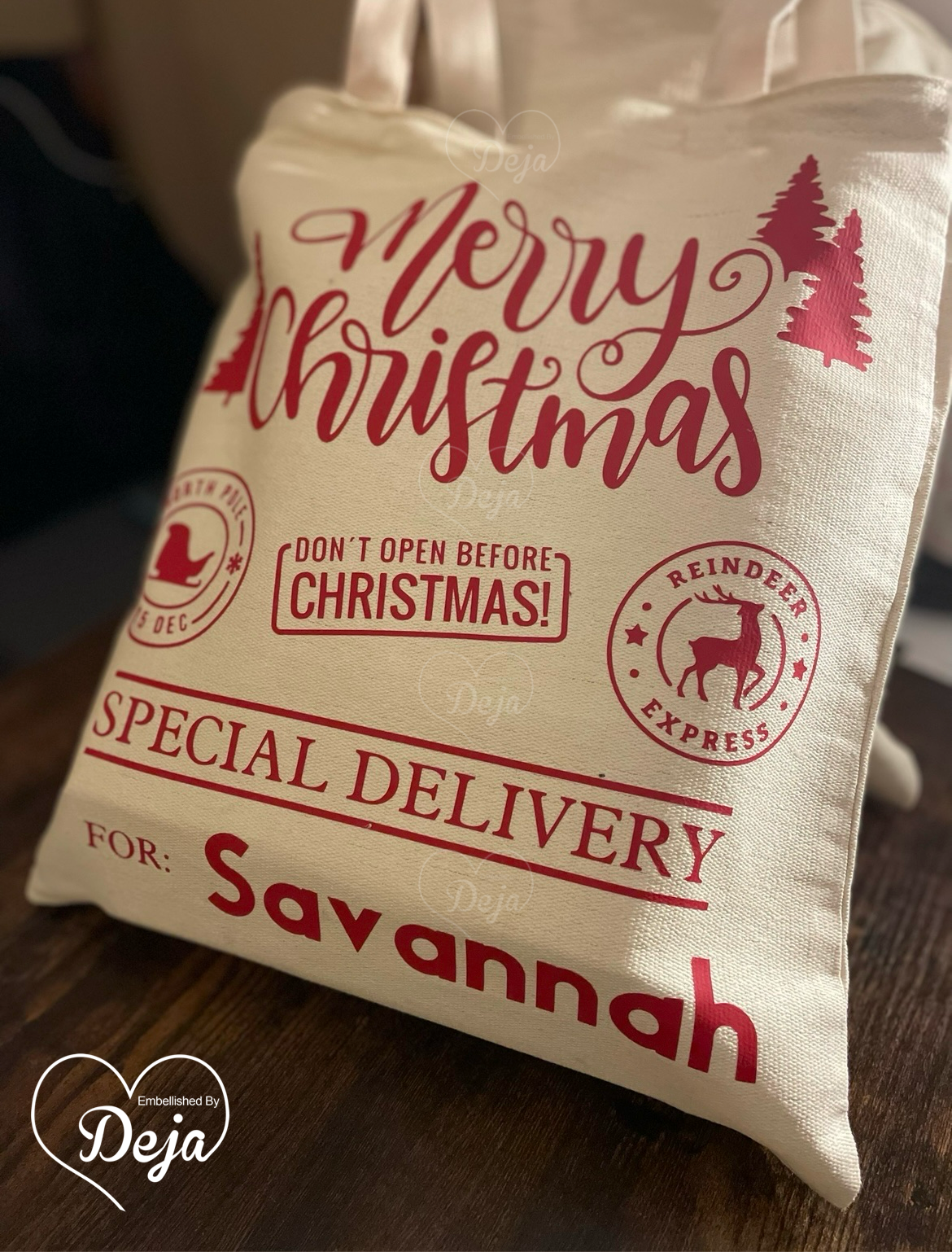 Personalized Canvas Santa Sack