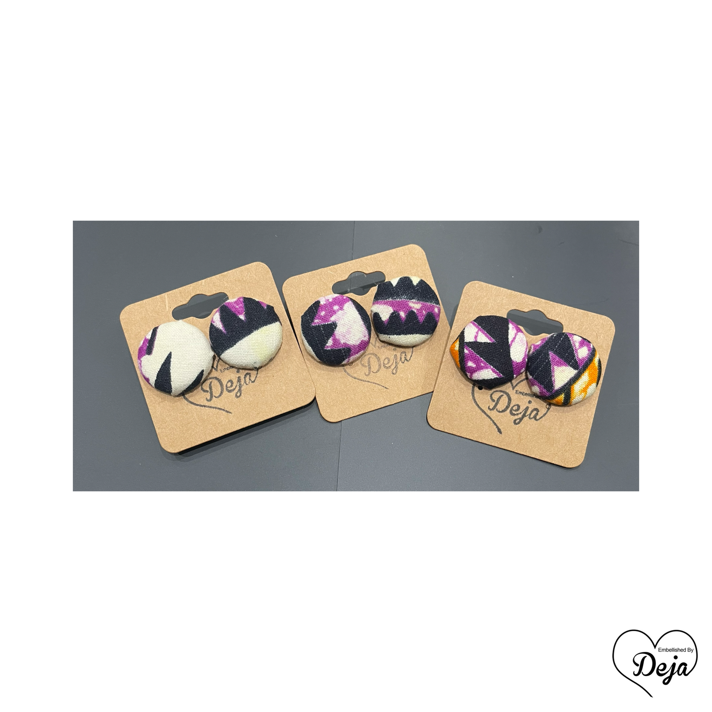 Ankara Stud Earrings