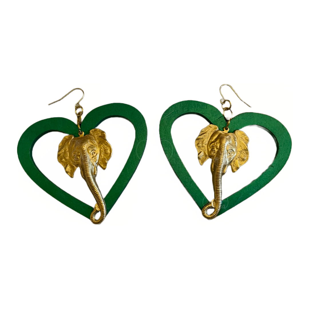 Heart Oganya Earrings