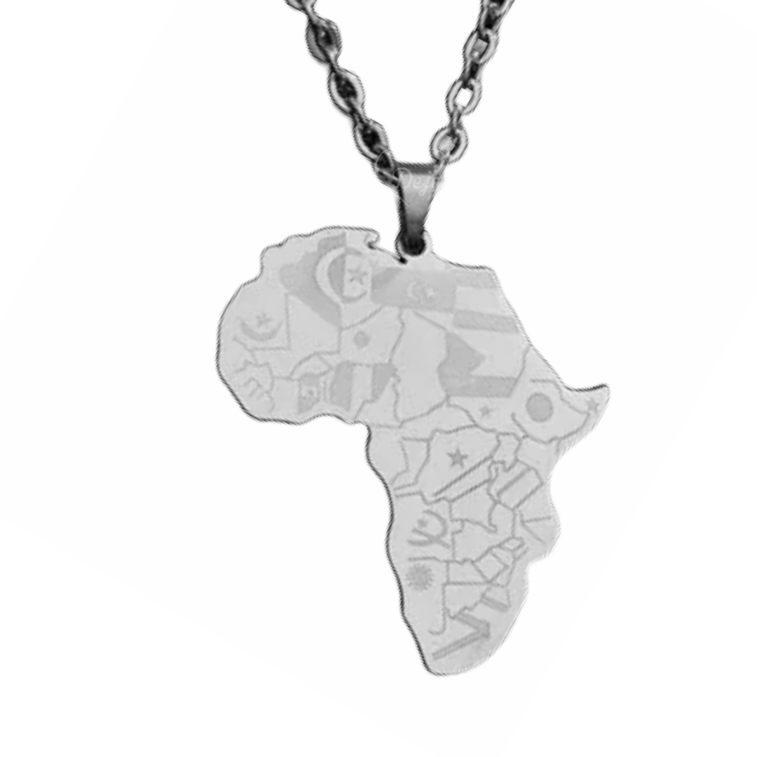 Map of Africa Necklace