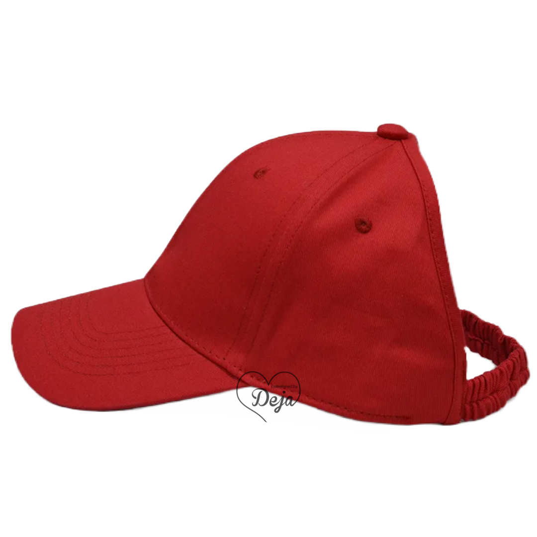 Backless Cotton Baseball Cap