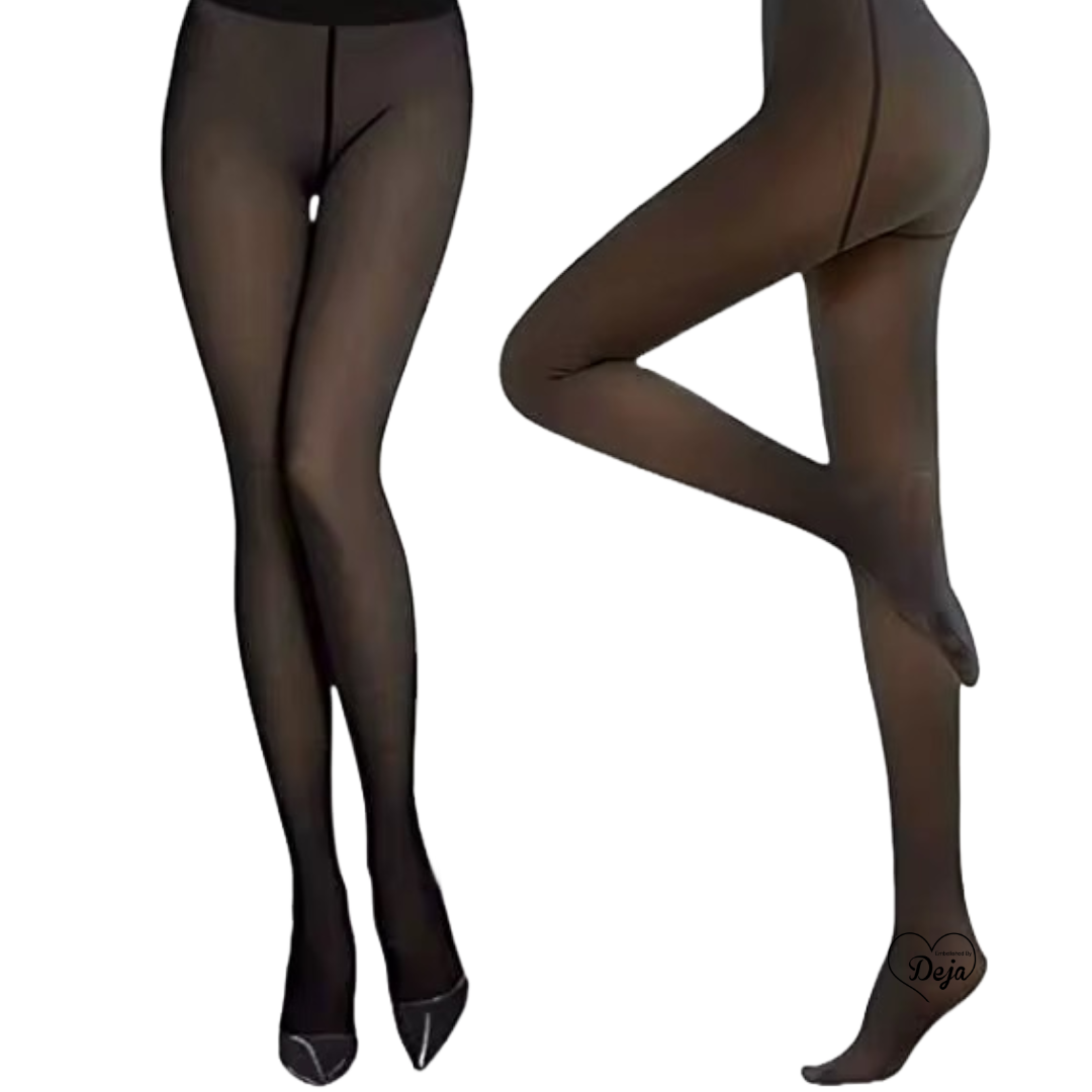 Thick Fleece Lined Translucent Leggings