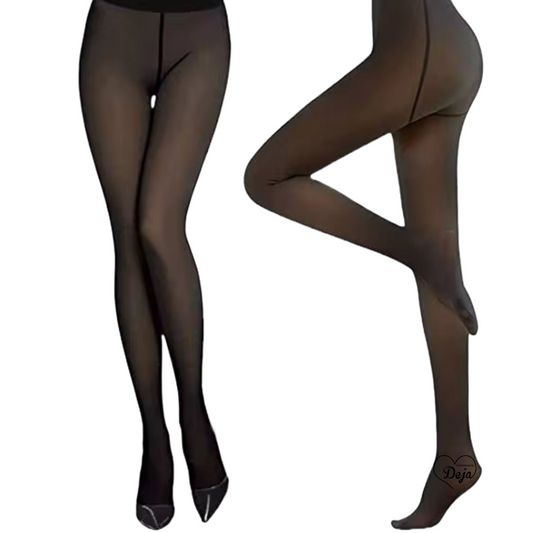 Thick Fleece Lined Translucent Leggings