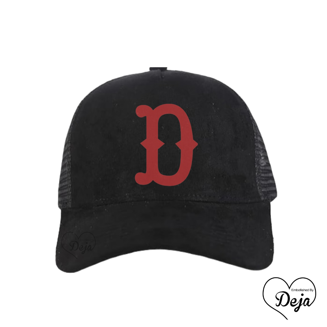 Initial Suede Trucker Hat