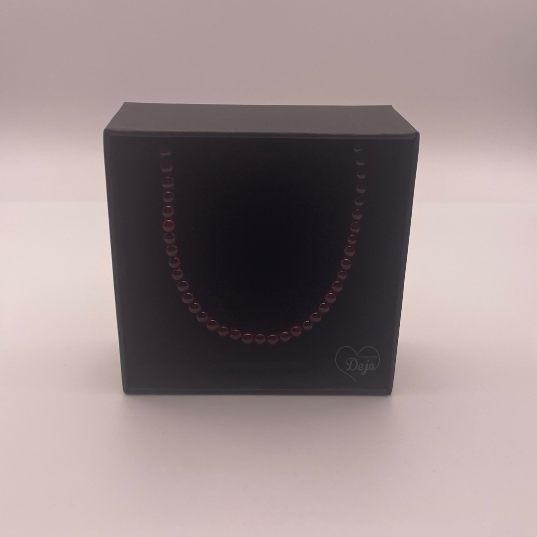 Dark Red Beaded Bracelet