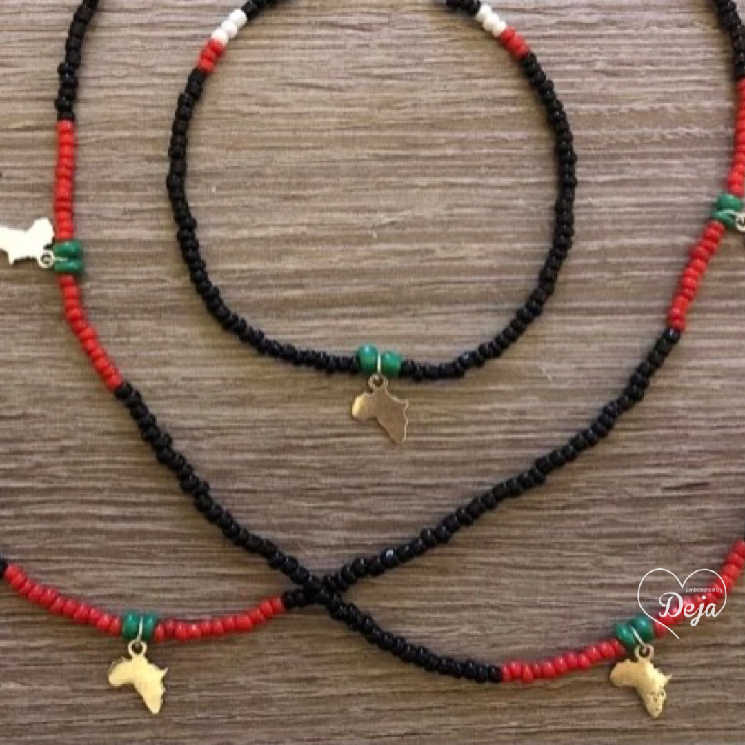 African Country Waistbead w/Africa