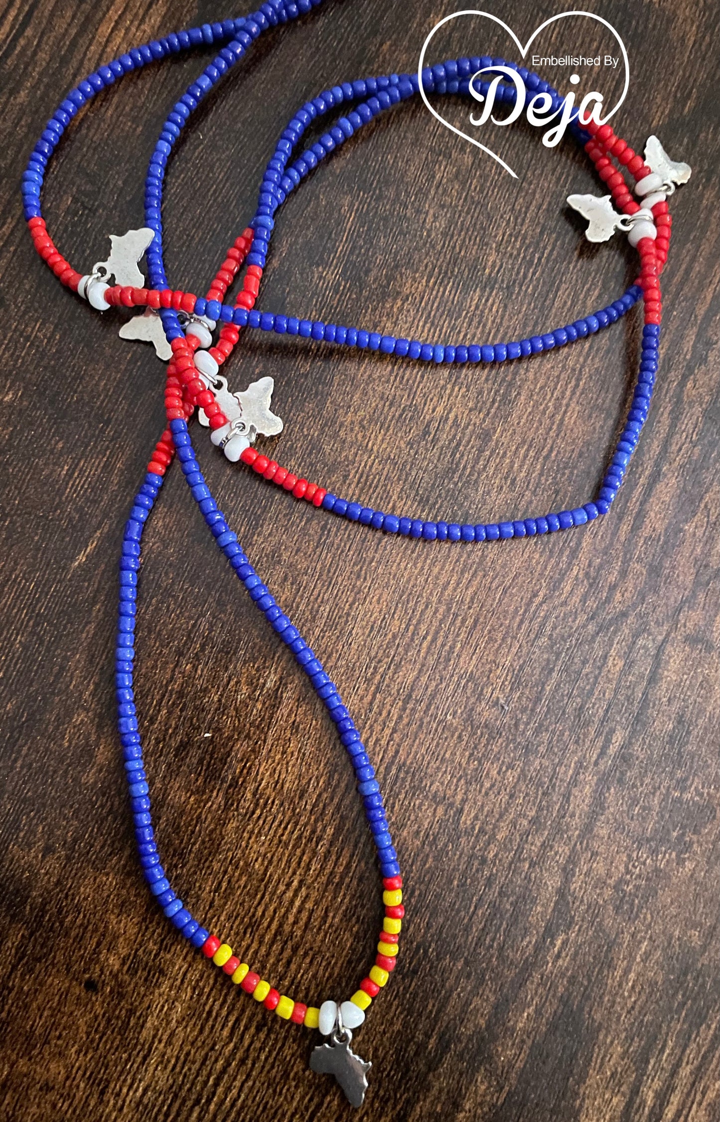 African Country Waistbead w/Africa