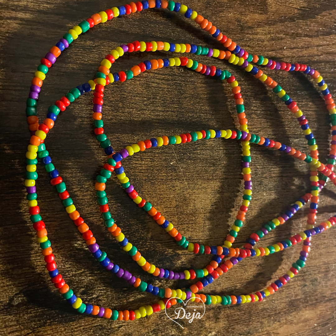 Rainbow Drip Waistbead