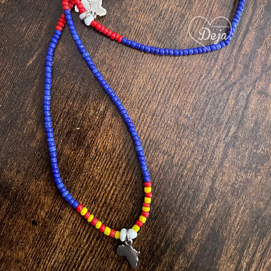 African Country Waistbead w/Africa