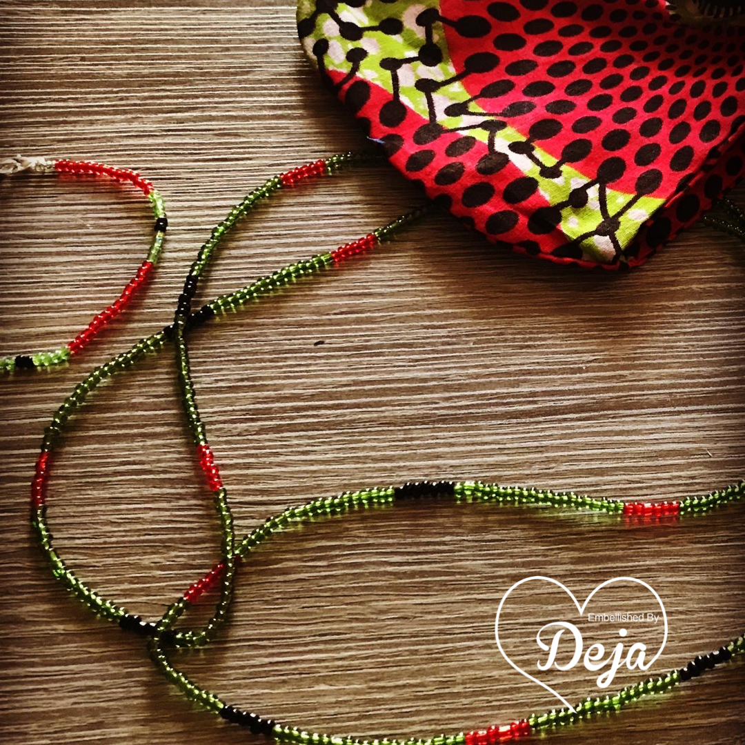 African Country Waistbead Traditional Tie-On