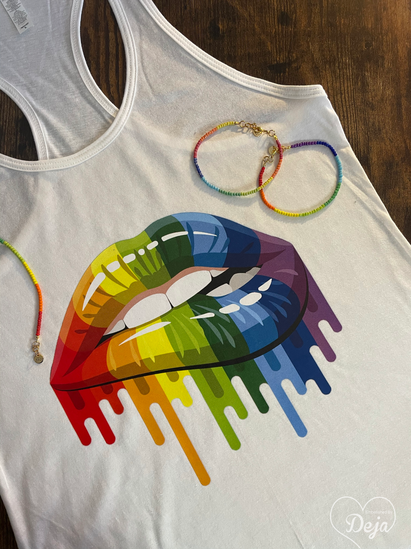 Rainbow Drip Top