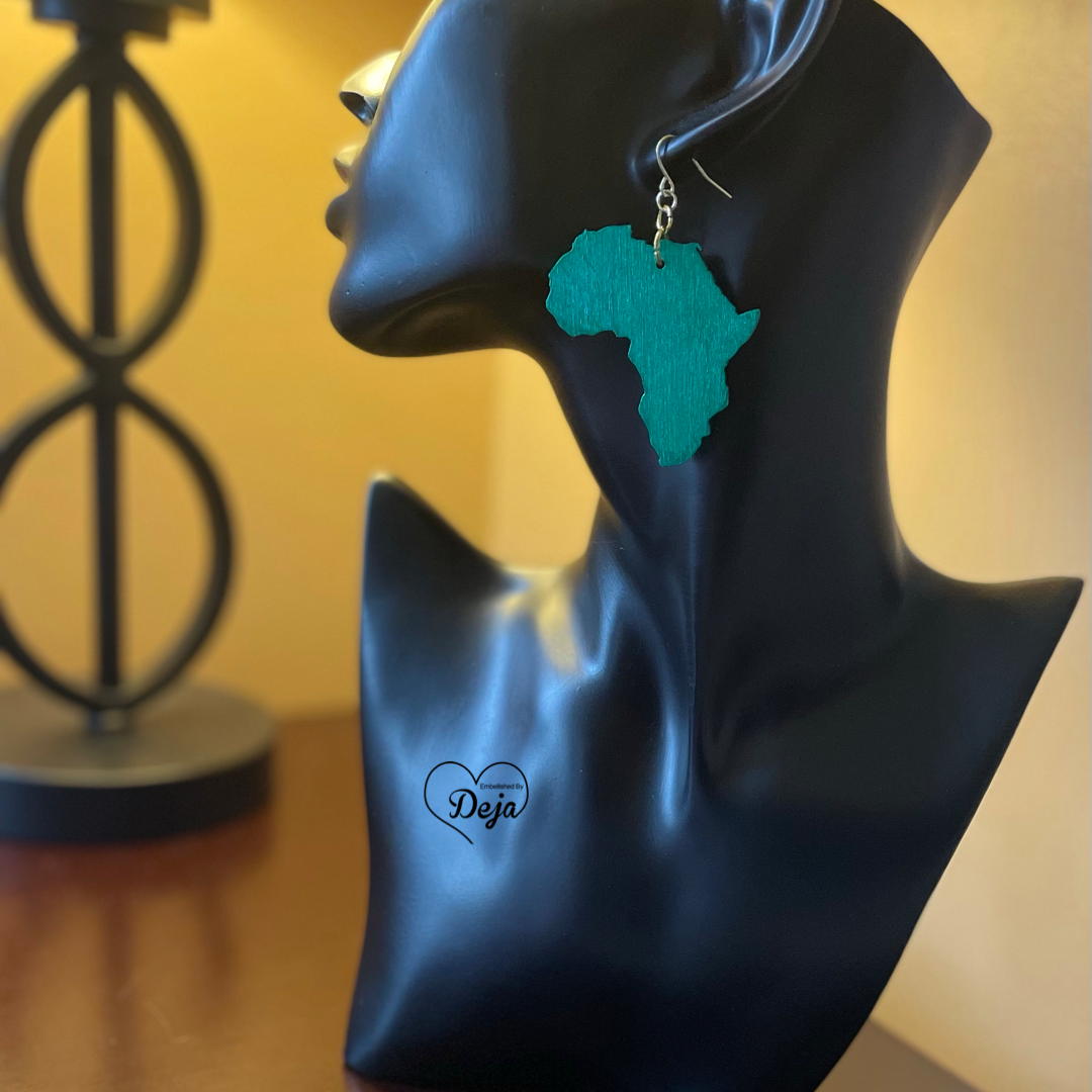 Africa Wooden Earrings