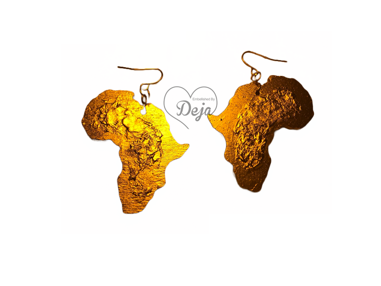 Africa Wooden Textured Earrings