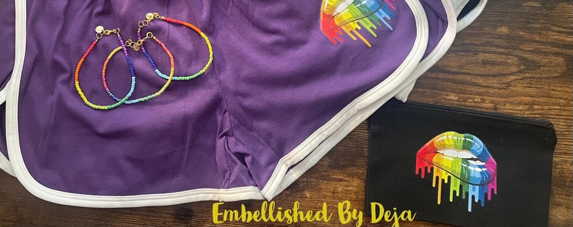 Rainbow Drip Cosmetic Bag