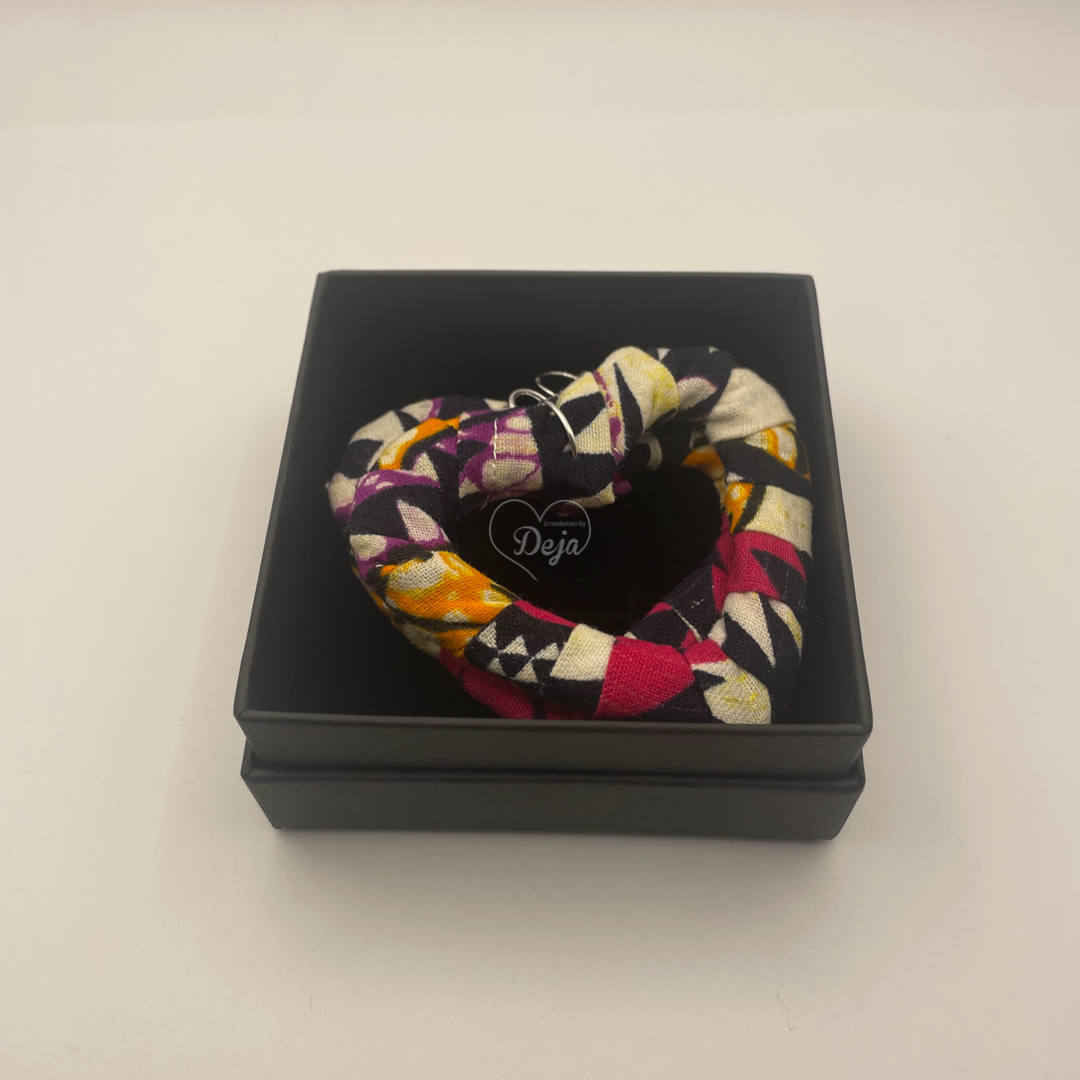 Ankara Heart Earrings
