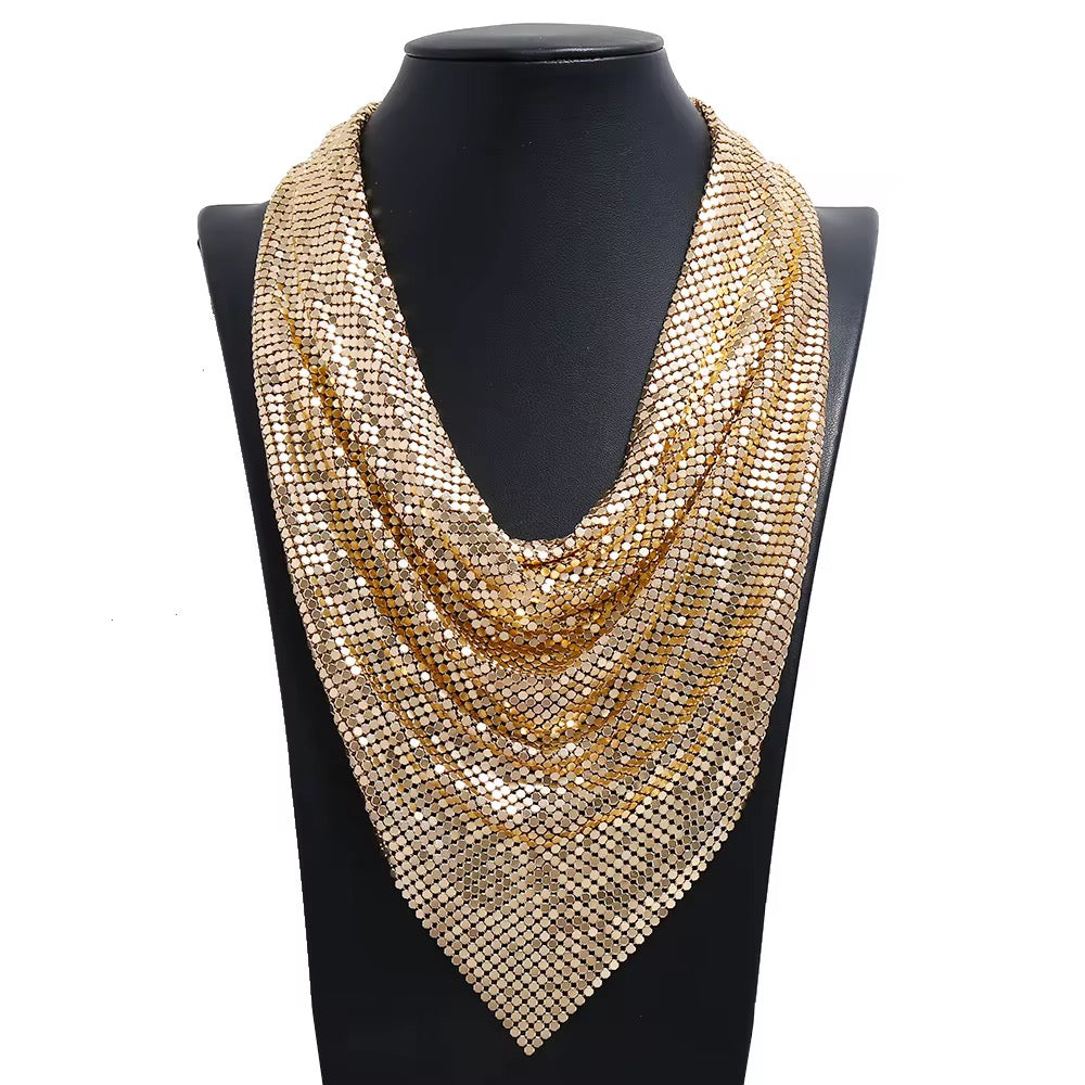 Sequin Collar Scarf