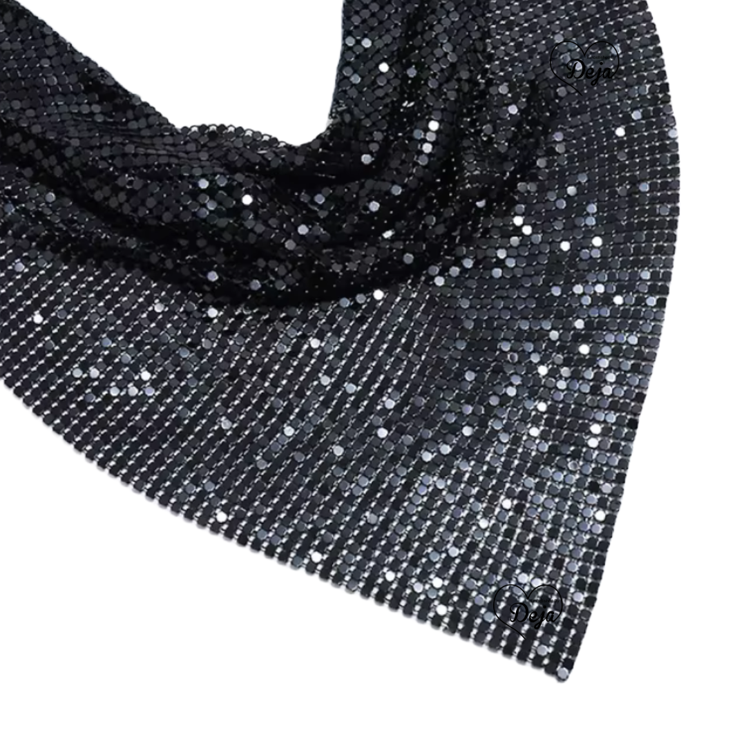 Sequin Collar Scarf
