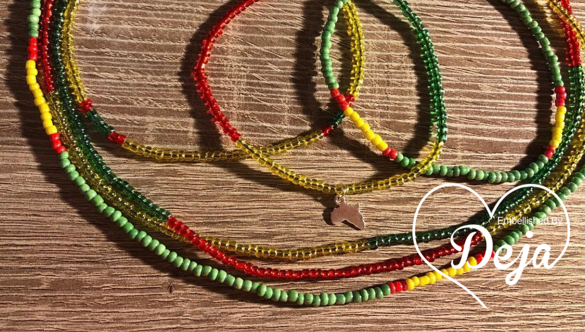 African Country Waistbead w/Africa