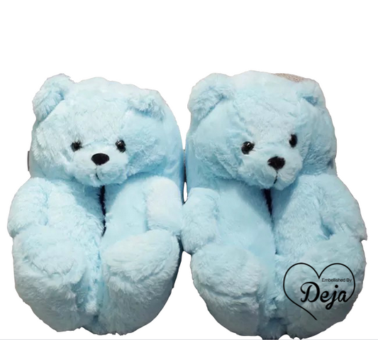 Plush Teddy Slippers