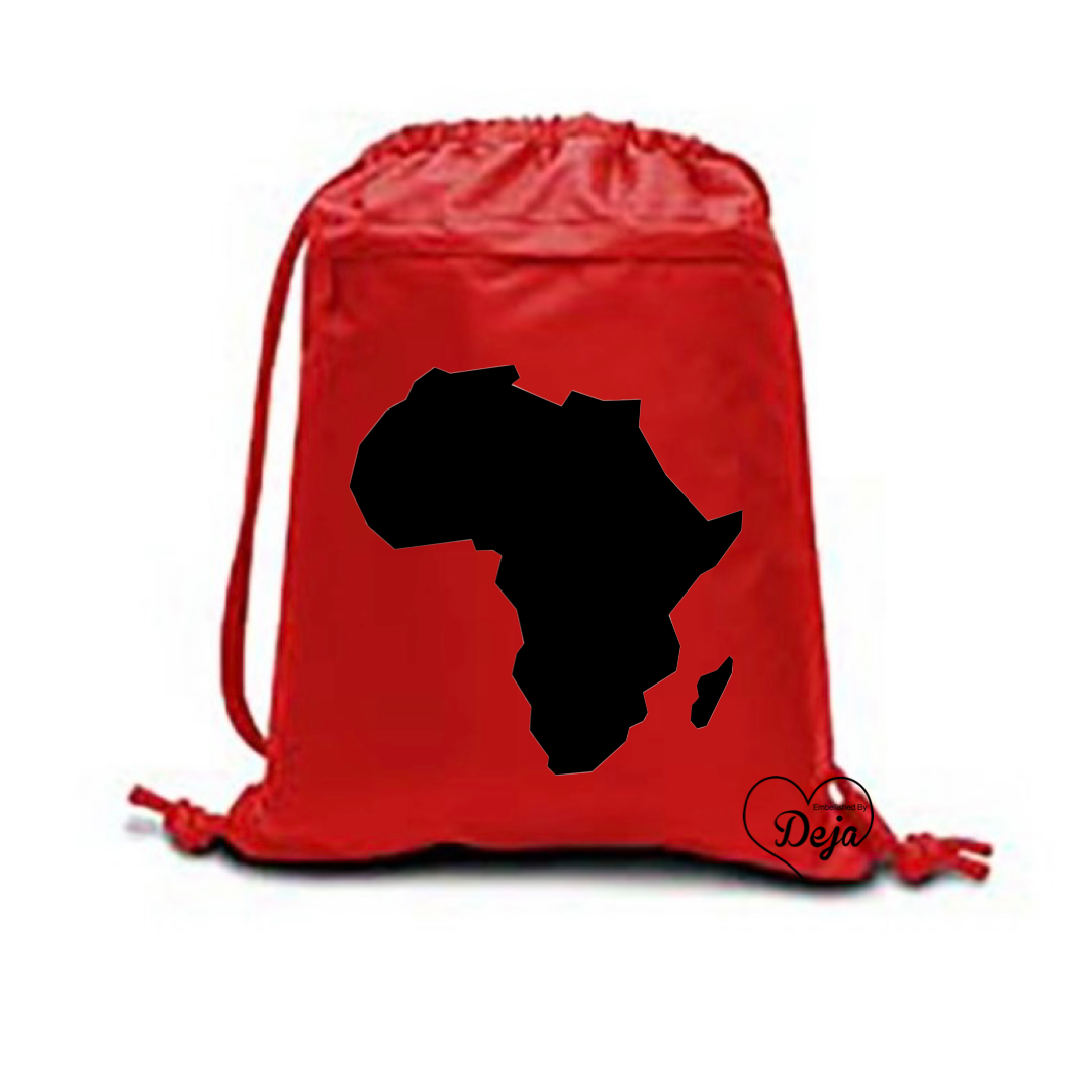 The Africa Drawstring Backpack